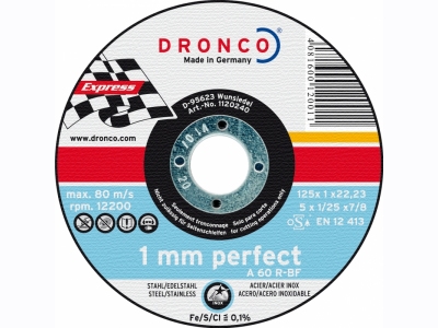A60R Perfect : Δίσκος κοπής σιδήρου / inox 1 mm
